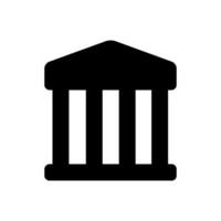 Tribunale icona semplice design martello giustizia illustrazione logo vettore