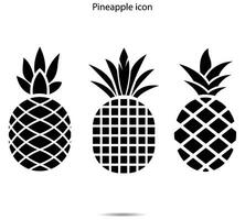 ananas icona, vettore illustrazione