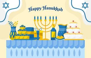 felice giorno di hanukkah concept vettore