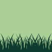 sfondo di sagome di verde erba nel un' piatto stile. vettore