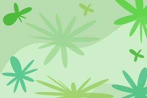 sfondo mano disegnato biologico forme verde naturale foglie, floreale, linea arte modello decorazione elemento di tropicale foglie, fiori e rami, decorativo astratto arte vettore senza soluzione di continuità
