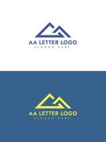 aa lettera vettore logo modello