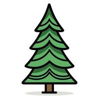 un' decorativo Natale albero vettore illustrazione