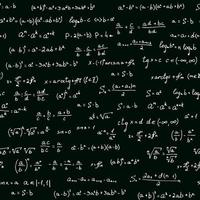 modello di formule matematiche scritte a mano vettore