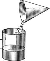 comparativo volumi di un' cono e cilindro Vintage ▾ illustrazione. vettore