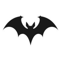 un' vampiro pipistrello vettore silhouette gratuito isolato su un' bianca sfondo