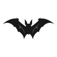 un' vampiro pipistrello vettore silhouette gratuito isolato su un' bianca sfondo
