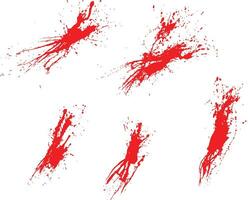 macchie dipingere rosso sangue sfondo impostato vettore