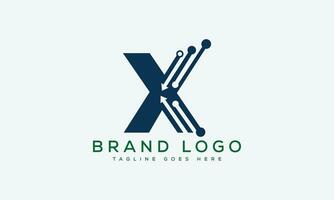 lettera X logo design vettore modello design per marca.