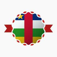 creativo centrale africano repubblica bandiera emblema distintivo vettore