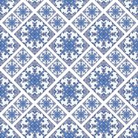 Piastrelle azulejo portoghesi. Patte senza cuciture splendide blu e bianche vettore