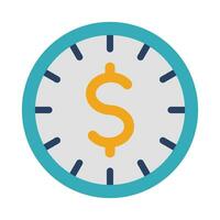 tempo è i soldi vettore piatto icona per personale e commerciale uso.