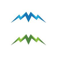 logo icona di montagna vettore