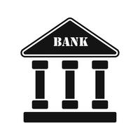 Icona di vettore di banca