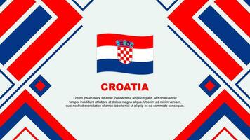Croazia bandiera astratto sfondo design modello. Croazia indipendenza giorno bandiera sfondo vettore illustrazione. Croazia bandiera