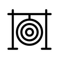 gong icona vettore simbolo design illustrazione