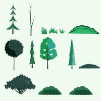 natura albero verde vettore