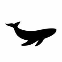 balena silhouette icona vettore. balena silhouette può essere Usato come icona, simbolo o cartello. balena icona vettore per design di oceano, sottomarino, natura o marino
