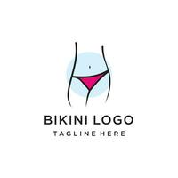 vettore estate sexy Da donna capi di abbigliamento bikini logo icona simbolo premio vettore
