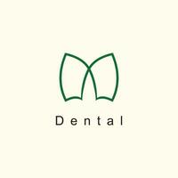 dentale logo design vettore con arte stile