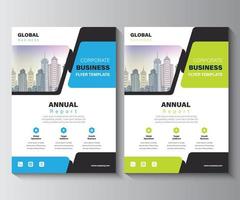 modello di progettazione del layout del rapporto annuale. idea di concetto di design di sfondo volantino aziendale aziendale. vettore