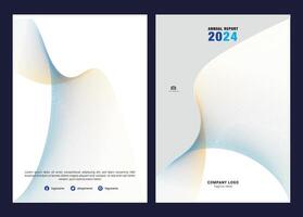 annuale rapporto copertina design modificabile vettore