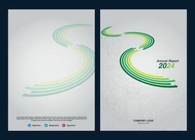 annuale rapporto copertina design modificabile vettore