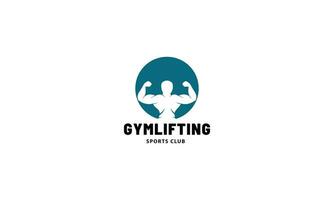 bodybuilding, logo, Due opzioni. vettore