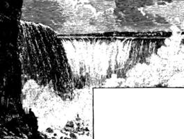 Niagara cascate Vintage ▾ illustrazione vettore