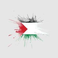 Palestina bandiera nel acquerello spruzzata, liberare Palestina raggiungere indipendenza, nel vettore eps formato.
