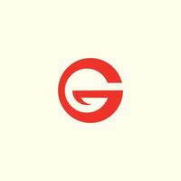 lettera g logo design vettore idea con creativo e semplice concetto