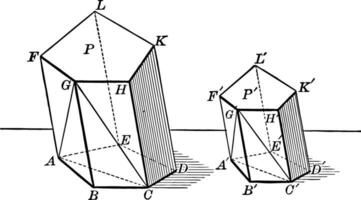 simile poliedri Vintage ▾ illustrazione. vettore