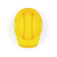 casco da costruzione di sicurezza giallo. illustrazione vettoriale