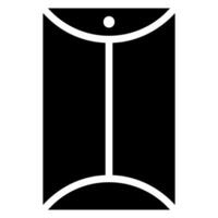icona del glifo del fascicolo vettore