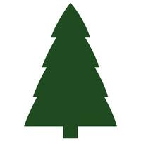 Natale albero verde icona nel di moda agriturismo stile. contento nuovo anno acquerello. vettore illustrazione di pino silhouette design arredamento, Bellissima, pianta, moderno linea arte stile vacanza copertina saluto pino