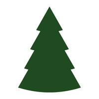 Natale albero verde icona nel di moda agriturismo stile. contento nuovo anno acquerello. vettore illustrazione di pino silhouette design arredamento, Bellissima, pianta, moderno linea arte stile vacanza copertina saluto pino