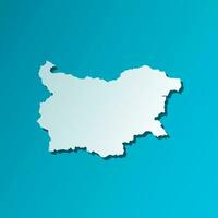 vettore isolato semplificato illustrazione icona con blu silhouette di Bulgaria carta geografica. buio blu sfondo
