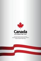 felice giorno dell'indipendenza del canada. modello, sfondo. illustrazione vettoriale