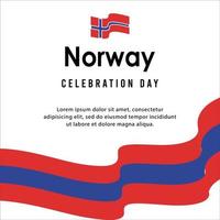 buon giorno dell'indipendenza della norvegia. modello, sfondo. illustrazione vettoriale
