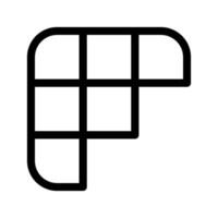 moduli icona vettore simbolo design illustrazione