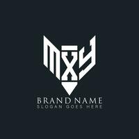 mxy astratto lettera logo. mxy creativo monogramma iniziali lettera logo concetto. mxy unico moderno piatto astratto vettore lettera logo design.