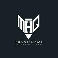 mq astratto lettera logo. mq creativo monogramma iniziali lettera logo concetto. mq unico moderno piatto astratto vettore lettera logo design.