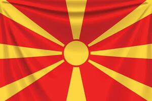 indietro bandiera macedonia vettore