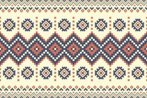 azteco kilim geometrico confine modello. etnico geometrico piazza forma senza soluzione di continuità modello pixel arte stile. azteco kilim geometrico modello uso per tessile confine, tavolo corridore, sfondo, tappeto, eccetera. vettore