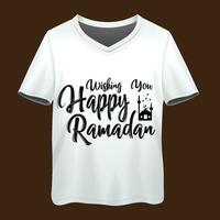 Ramadan citazione tipografia maglietta design vettore