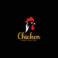 pollo azienda logo design vettore