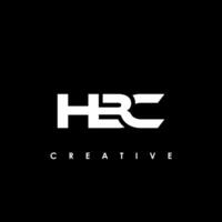hbc lettera iniziale logo design modello vettore illustrazione