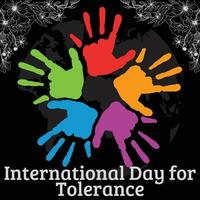 internazionale giorno per tolleranza vettore
