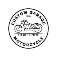 retrò motociclo vettore illustrazione, Perfetto per il motore parti memorizzare e servizio logo design