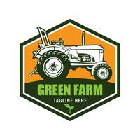 azienda agricola trattore vettore illustrazione, Perfetto per azienda agricola servizio e logo design